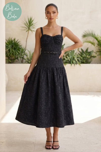 Vestido negro textura