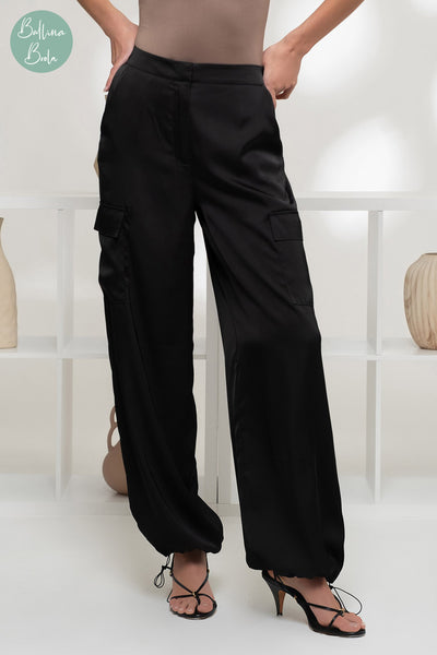 Pantalon cargo negro