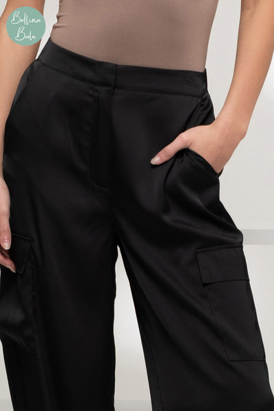 Pantalon cargo negro