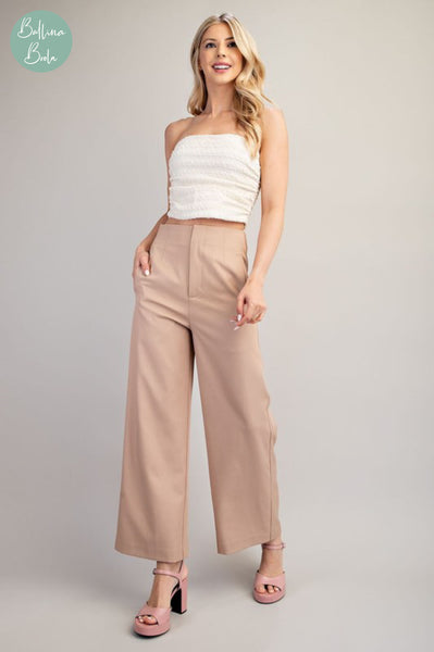 Pantalon taupe alto