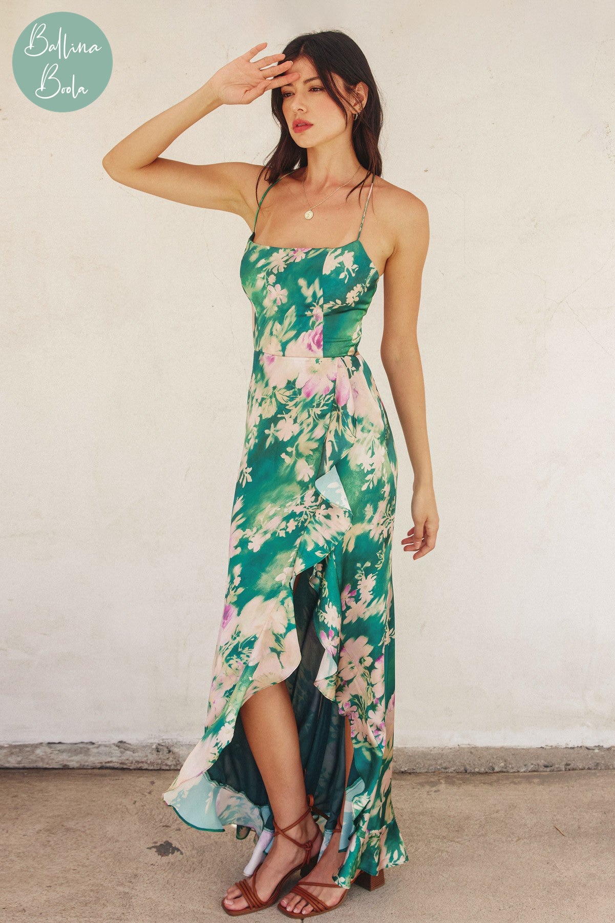 Vestido maxi floral