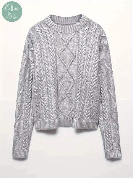 Sweater plateado