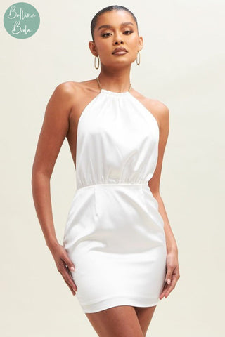 Vestido blanco corto