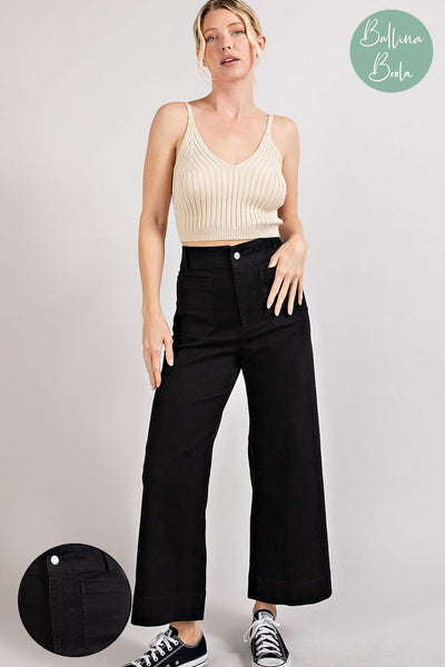 Pantalon mezclilla negro