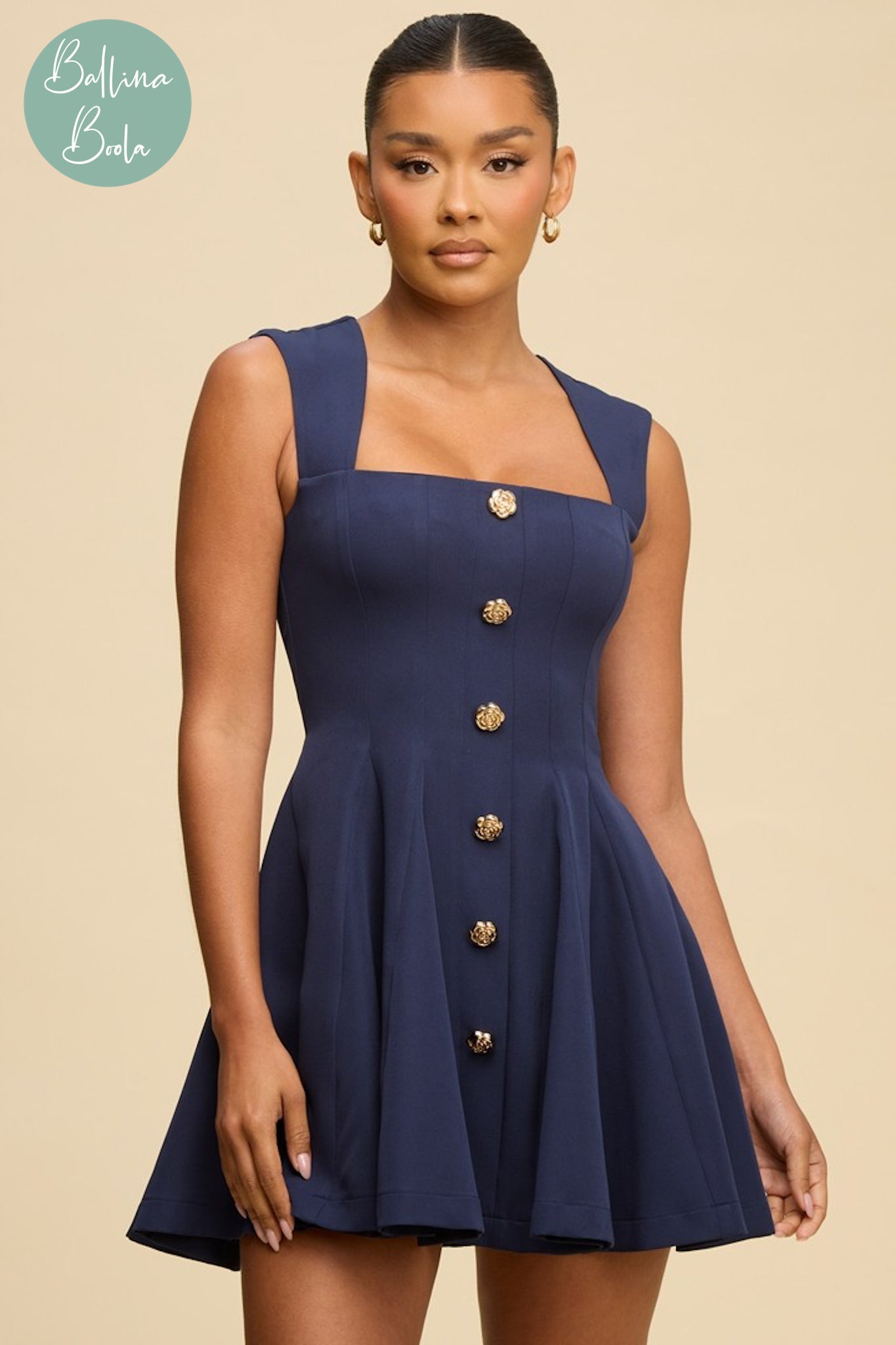 Vestido navy corto