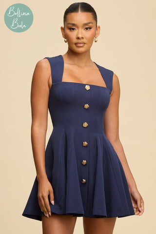 Vestido navy corto