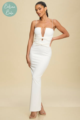 Vestido blanco al cuerpo