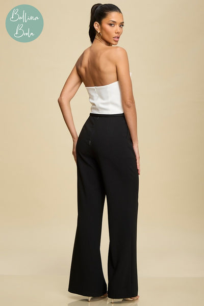 Enterizo blanco y negro