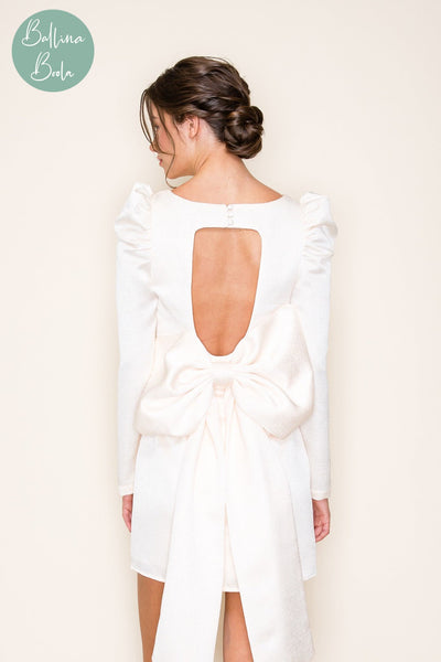 Vestido corto blanco