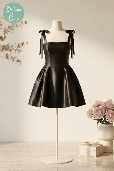 Vestido negro corto