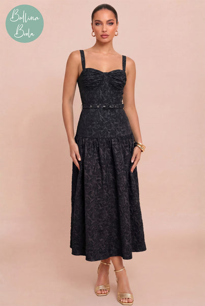 Vestido negro textura