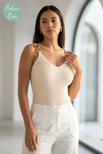 Bodysuit beige