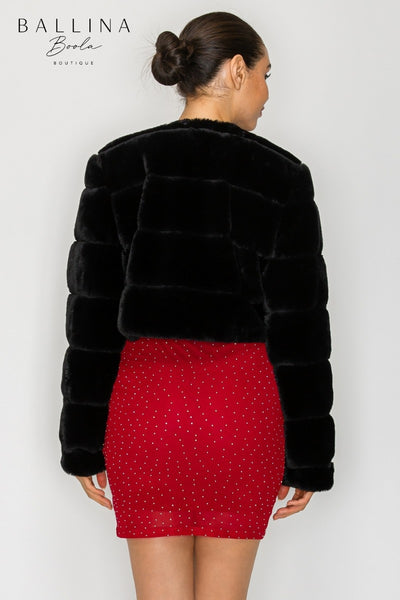 Sweater fur negro