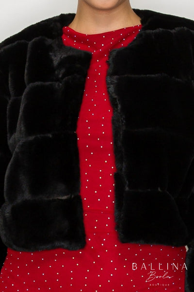 Sweater fur negro