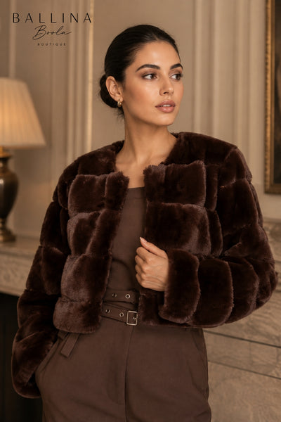 Sweater fur café