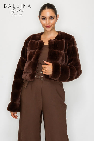 Sweater fur café