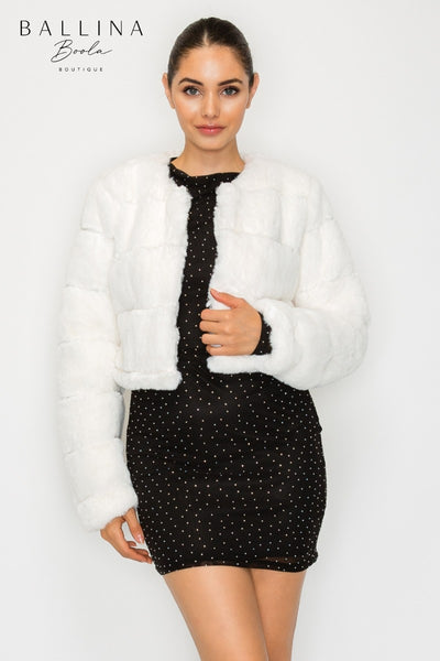 Sweater fur blanco
