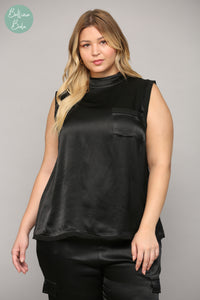 Blusa negra plus