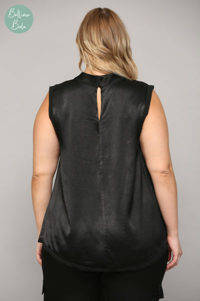 Blusa negra plus