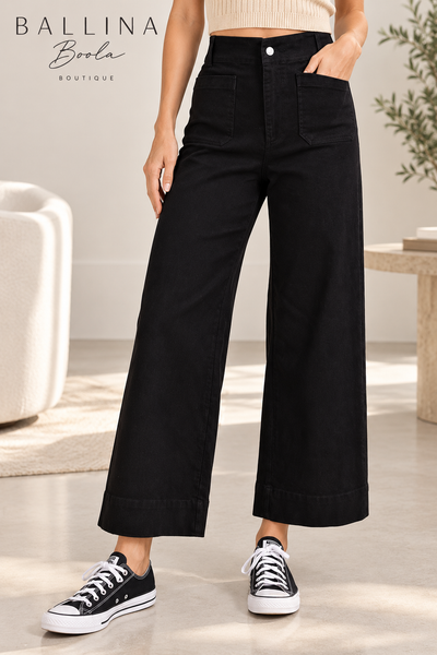 Pantalon mezclilla negro