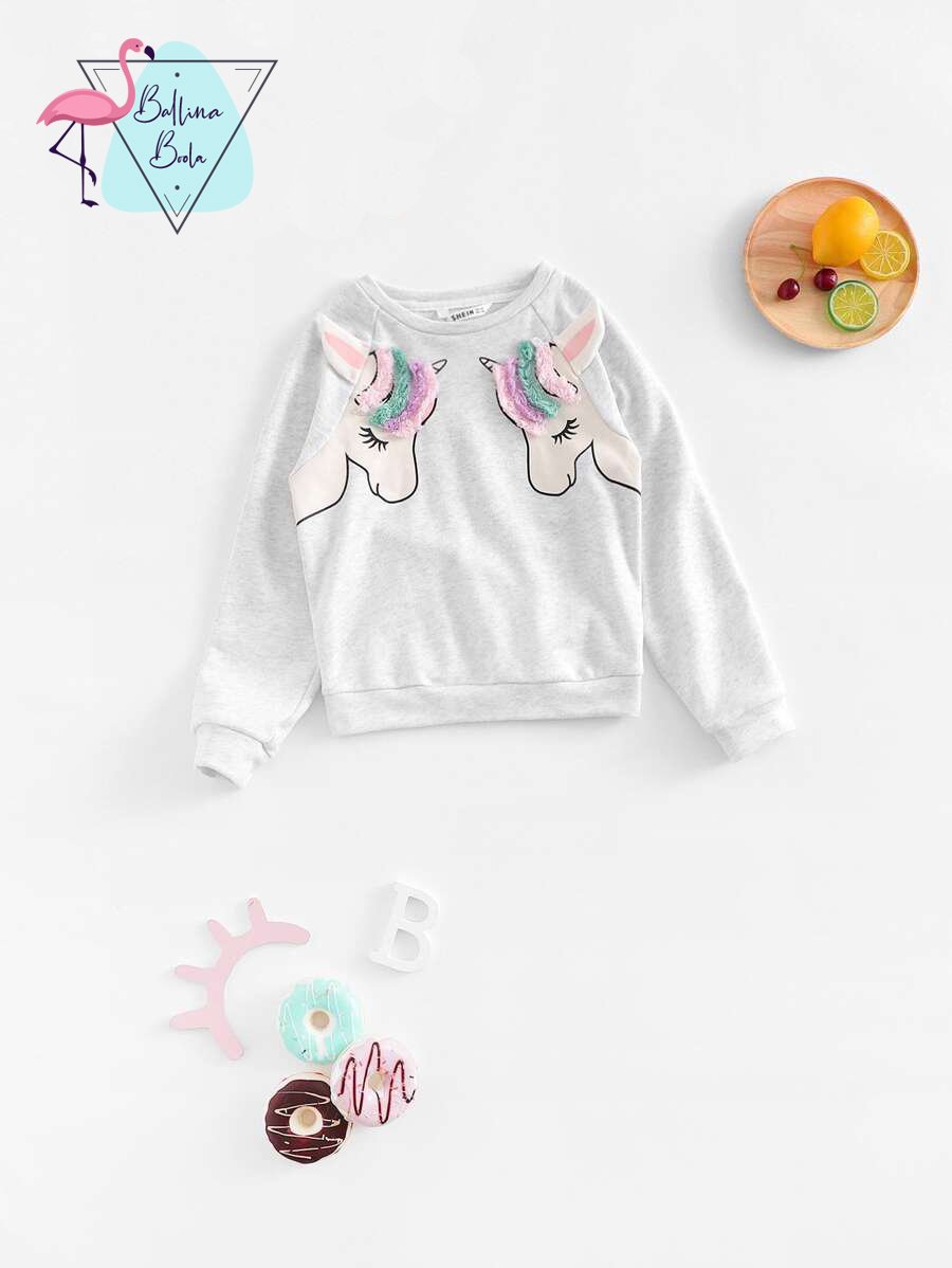 Sweater de unicornio para niña