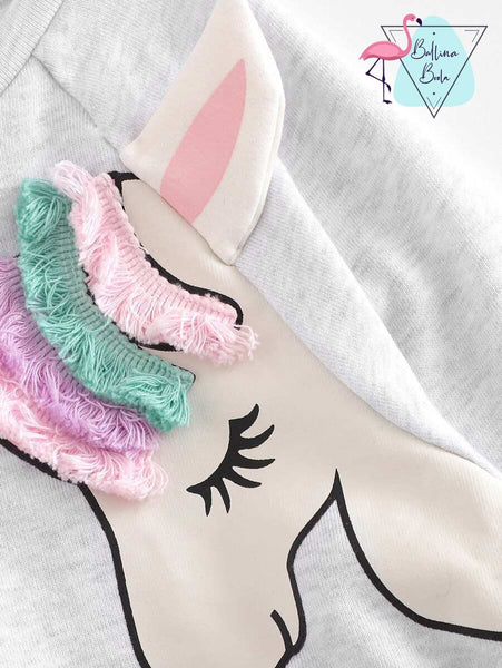 Sweater de unicornio para niña