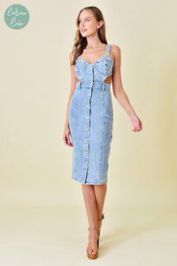 Vestido azul denim