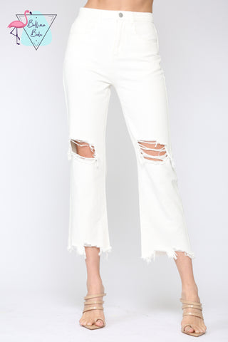 Jeans blanco straight