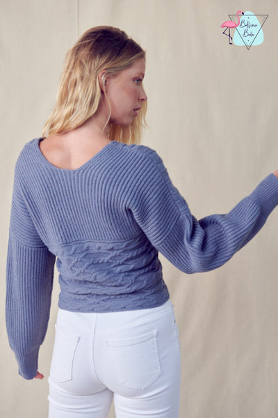 Sweater dusty blue