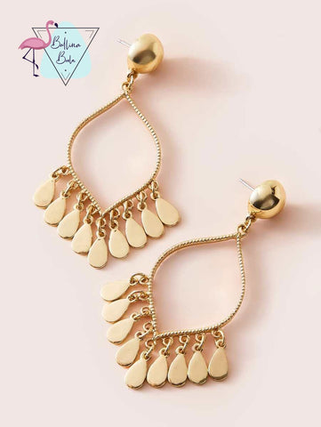 Arete dorado pendientes