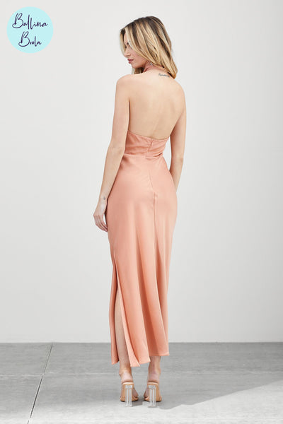 Vestido peach sand