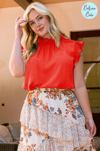 Blusa naranja plus