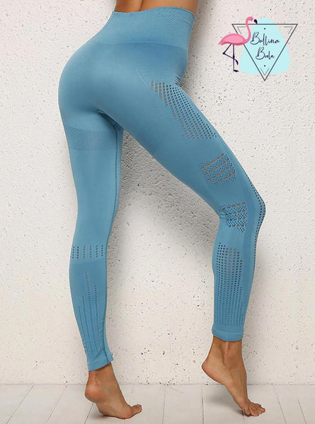 Leggins deportivos azul claro