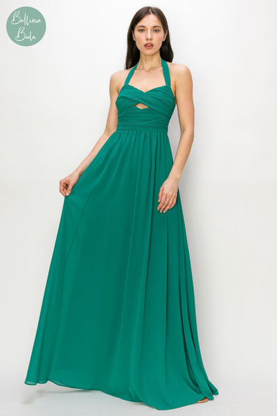 Vestido verde jade