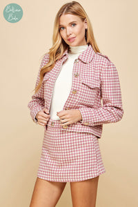 Jacket rosa y blanco