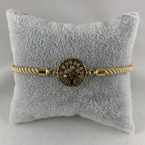 Brazalete De Tela Dorado